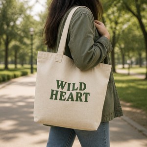 Sac fourre-tout en toile de coton écologique, sac en toile imprimé sur mesure, sac fourre-tout durable en gros avec logo personnalisé - Product Image 1