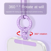 Anneau de suspension pour téléphone, boucle de fixation, anneau de lance-pierre, entretoise rotative en acier inoxydable, pendentif haut de gamme, accessoire DIY, fermoir de suspension