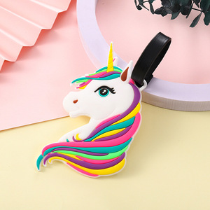 Bán buôn khuyến mại Tùy chỉnh PVC hành lý tag du lịch Tên Logo tag chống mất tính năng cá tính Sáng tạo thiết kế cắt - Product Image 5