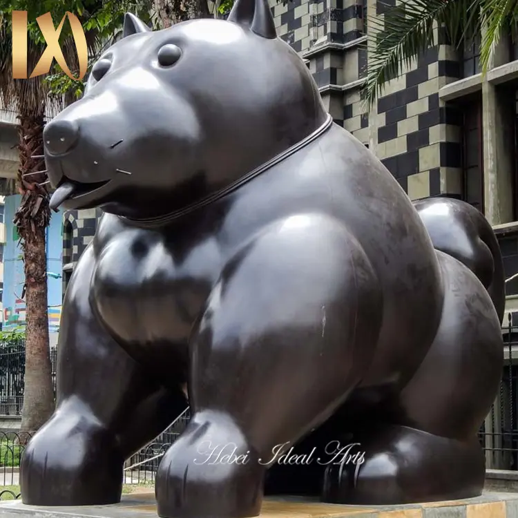فرناندو بوتيرو تمثال الحيوان تمثال البرونز الدهون القط النحت