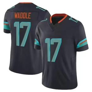 Nuevo Jersey de Fútbol Americano del Equipo de Miami 2025, Jersey 1 Tagovailoa y 17 Waddle con Logotipo - Product Image 3