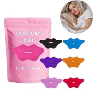 カスタムロゴ入り通気性睡眠用マウステープ 低刺激性 快適ないびき防止器具 睡眠中呼吸促進 終夜固定 - Product Image 1