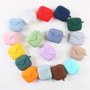 Anti-scratch Tws Earbuds Case for Airpods Cover 2 Case Accept Customized Logo High Quality Silicone 1/2 /3 /pro Silicone Shell