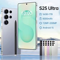 Smartphone S25 Ultra 5G con Función de Doble Tarjeta SIM, Cámara HD de 48+108MP, CPU Deca Core, Android 15, 16GB de RAM, 1TB de ROM, Batería de 8000mAh