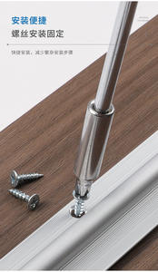 Appareil de redressage sans coupe en acier laminé à froid en alliage d'aluminium - Design moderne pour les portes d'armoires de cuisine, salon, extérieur - Product Image 6