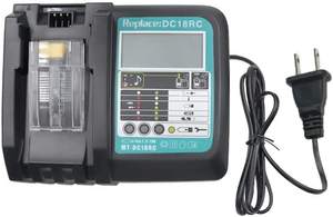 Cargador de batería de iones de litio DC18RF 3.5A Corriente de carga USB 2.1A Salida LCD 14,4 V 18V BL1830 Bl1430 BL1860B <span class=keywords><strong>DC18RC</strong></span> - Product Image 5