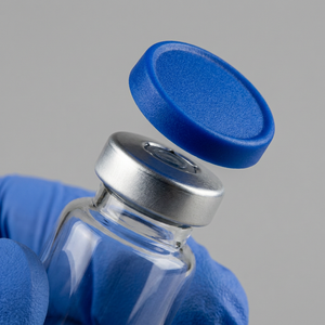 Medical Two-Tone Red & Blue Easy Tear Flip Off Lids for Peptide Biotech Lab Glass Xilin Vial Specimen Classification Storage - Product Image 4