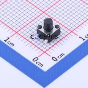 GT-TC074E-H050-L1 Tactile Switch SMD-4P,4.5x4.5mm Switch Single Pole Single Throw Round Button 1.3N Vertical Mount - Product Image 1