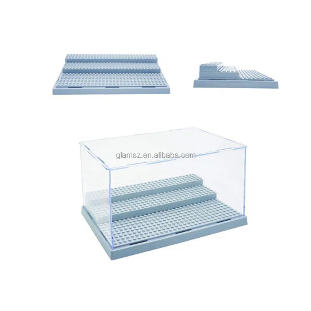 Vitrina de encimera de acrílico transparente: escaparate de 4 niveles con llave de bloqueo - vitrina desmontable adecuada para figuras coleccionables de roca (11.8 x 5.9 x 15.7 pulgadas Vitrina de encimera de acrílico transparente: escaparate de 4 niveles con llave de bloqueo - vitrina desmontable adecuada para figuras coleccionables de roca (11.8 x 5.9 x 15.7 pulgadas