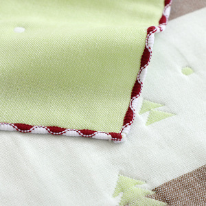 Toalla para bebé Jianmu Qingyue, 25x50cm, algodón puro, gasa jacquard de 6 capas, toalla facial infantil con bordes cosidos - Product Image 3