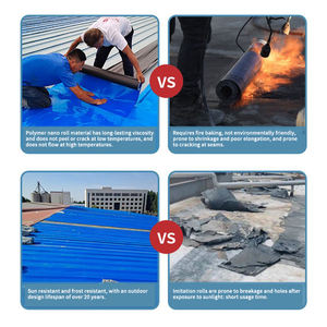 Membrana Impermeable para Techos, Cinta <span class=keywords><strong>Autoadhesiva</strong></span> de Acero Colorido, Material Asfáltico, Uso en Exteriores, Reparación de Goteras en Techos de Tejas de Bungalow - Product Image 4