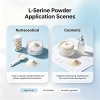 Poudre de L-Sérine 99% pure |   Qualité USP/BP |   Non-OGM |   Acides aminés en vrac pour les produits nutraceutiques et cosmétiques