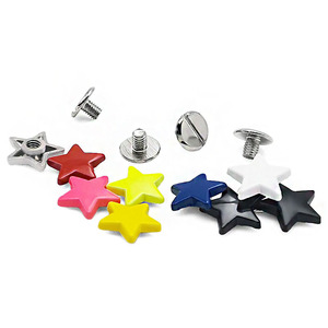 12Mm Hình Dạng Ngôi Sao Kẽm Hợp Kim Kim Loại Vít Thép Phẳng Đinh Tán Cho DIY Punk Lấy Cảm Hứng Từ Giày Hành Lý Mũ Quần Áo Phụ Kiện Trang Trí - Product Image 2