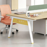 Ensemble de chaises de bureau minimalistes modernes pour poste de travail modulaire 2/4/6 personnes, cloison de bureau, poste de travail informatique pour personnel
