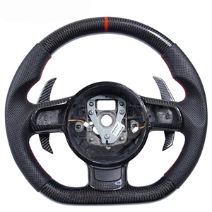 Volant personnalisé en fibre de carbone pour <span class=keywords><strong>Audi</strong></span> R8 TT TTS T <span class=keywords><strong>RS</strong></span> <span class=keywords><strong>A3</strong></span> A4 A5 A6 A7 Sport - Product Image 1