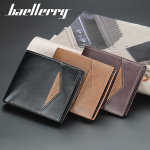 Baellerry <b>Men's</b> Short <b>Wallet</b> PU Leather Multi-Card Slot Business Style Everyday Use - Product Image 4