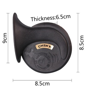 Prix usine Chsky klaxon automatique étanche à 2 voies escargot de voiture 12v direct d'usine avec son klaxon de haute et basse qualité - Product Image 6