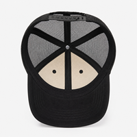Casquettes de baseball personnalisées brodées style vintage sportif, dos en maille, 6 panneaux, face avant en coton, boucle en cuivre doré, vente en gros pour l'extérieur