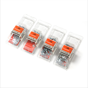 Clamshell Hardware Fastener Tools Blister Pack Tray Transparent PVC Plastic Blister Inner Support Hardware Tool Packaging Box