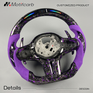 Volante de Fibra de Carbono Forjado Personalizado en Color Morado para BMW M340i M440i M550i G20 G21 G22 G30 G31 X3 X4 X5 X6 X7 M2 M3 M4 2017-2026 - Product Image 3
