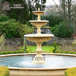 Fontaine d'eau en marbre à <span class=keywords><strong>3</strong></span> niveaux, design simple et classique, pierre naturelle, Park Center Antique - Product Image 5