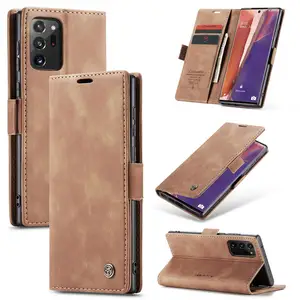 Voor Samsung Note 20 Ultra 10 Plus Note20 Note10 Backcover Originele Caseme 013 Pu Lederen Flip Schokbestendige Beschermende Telefoonhoes