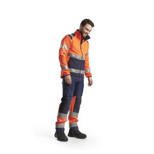 BLAKLADER - 487725165389L Chaqueta Softshell Hi-Vis Naranja/Azul marino-EAN 7330509514276 ROPA DE TRABAJO DE LA HI-VIS - Product Image 3