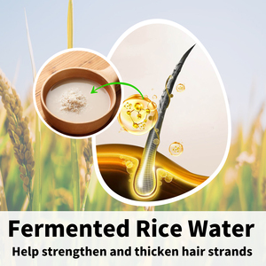 Dầu gội đầu nước gạo và thanh điều hòa thiết lập cho sự tăng trưởng tóc, tăng cường - Product Image 3