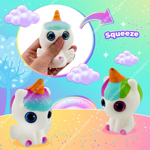6 Mini Squishies Animaux à Remontée Lente, Jouets à Presser en PU (Singe, Pingouin, Licorne, Paresseux, Mouton) - Product Image 2