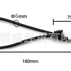 Manufacturer supplies single-hook elastic rope, luggage rope, camping tent <b>tarp</b> pull rope, outdoor ground peg fixing hooks, and - Product Image 4