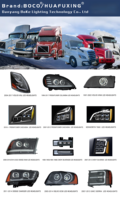 Phare LED complet compatible avec Chevy Silverado 1500 2500HD 3500HD 2500 2007-2014, projecteur 6 lentilles IP67