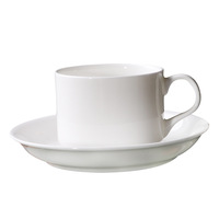 Tasse à café et soucoupe en porcelaine fine blanc pur, capacité 101-200 ml, pour expresso, style minimaliste moderne, créatif, pour le thé de l'après-midi, ensemble de tasses en céramique