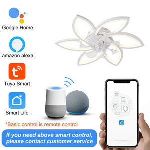 Nouveau ventilateur <span class=keywords><strong>de</strong></span> plafond silencieux avec télécommande, lumière LED, moteur AC/DC, 6 pales en ABS pour salon et chambre, intelligent, forte puissance <span class=keywords><strong>de</strong></span> ventilation - Product Image 2