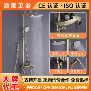 Austenite <b>Shower</b> Faucet YQ160010TY Digital Display Rotary Temperature <b>Control</b> Modern Luxury Bath Hardware Set - Product Image 5