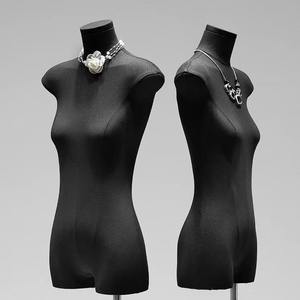 Maniquíes de Mujer para Exhibición de Moda, Maniquí Femenino de Medio Cuerpo <span class=keywords><strong>con</strong></span> <span class=keywords><strong>Brazos</strong></span> de Madera y Material Plástico - Product Image 5