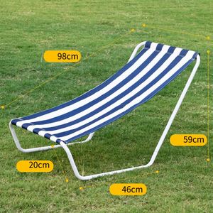 Portable Beach <b>Chair</b> Lounge <b>Chairs</b> Striped Cloth Detachable Beach Lounge <b>Recliner</b> Folding <b>Camping</b> <b>Chair</b> - Product Image 3