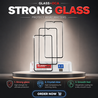 Verre de protection OCA pour Samsung Galaxy A05 A15 A16 A17 – Remplacement de la vitre extérieure de l'écran LCD, verre trempé 9H avec OCA pré-installé
