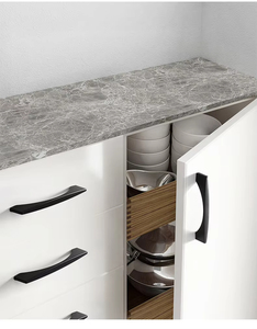 Poignées de meubles modernes et minimalistes en alliage d'aluminium, durables, pour armoires, commodes et meubles à chaussures - Product Image 3