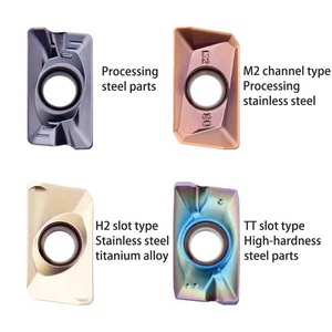 Bossl apmt1135pder tungsten carbide phay chèn <span class=keywords><strong>PCD</strong></span> dụng cụ cắt cho thép cứng superalloy không gỉ gang hộp - Product Image 3