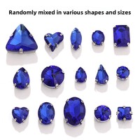 Yantuo Strass en verre cristal à griffes, styles variés, les plus vendus, pour embellissements DIY de robes de mariée et vêtements, à griffe unique