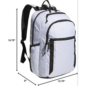 ADDS Brand China-sourced premium casual shoulder laptop backpack with a waterproof, long-lasting zipper and closed polyester - Product Image 2