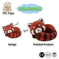 Fabricant de jouets en peluche OEM ODM : Transformez vos créations en peluches (raton laveur, pingouin, panda roux, phoque) rembourrées de coton PP, 11-30 cm