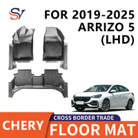 Nouveaux tapis de sol de voiture 5D antidérapants sur mesure de 3,5 mm d'épaisseur, 3 pièces, pour Chery Arrizo 2019-2025, conduite à gauche