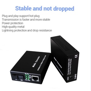 Ftth OEM ODM đa-gigabit 10 gam PoE ++ chuyển đổi RJ45 sợi quang thu phát phương tiện truyền thông chuyển đổi một cặp 10/100Mbps 20km SM sợi - Product Image 2