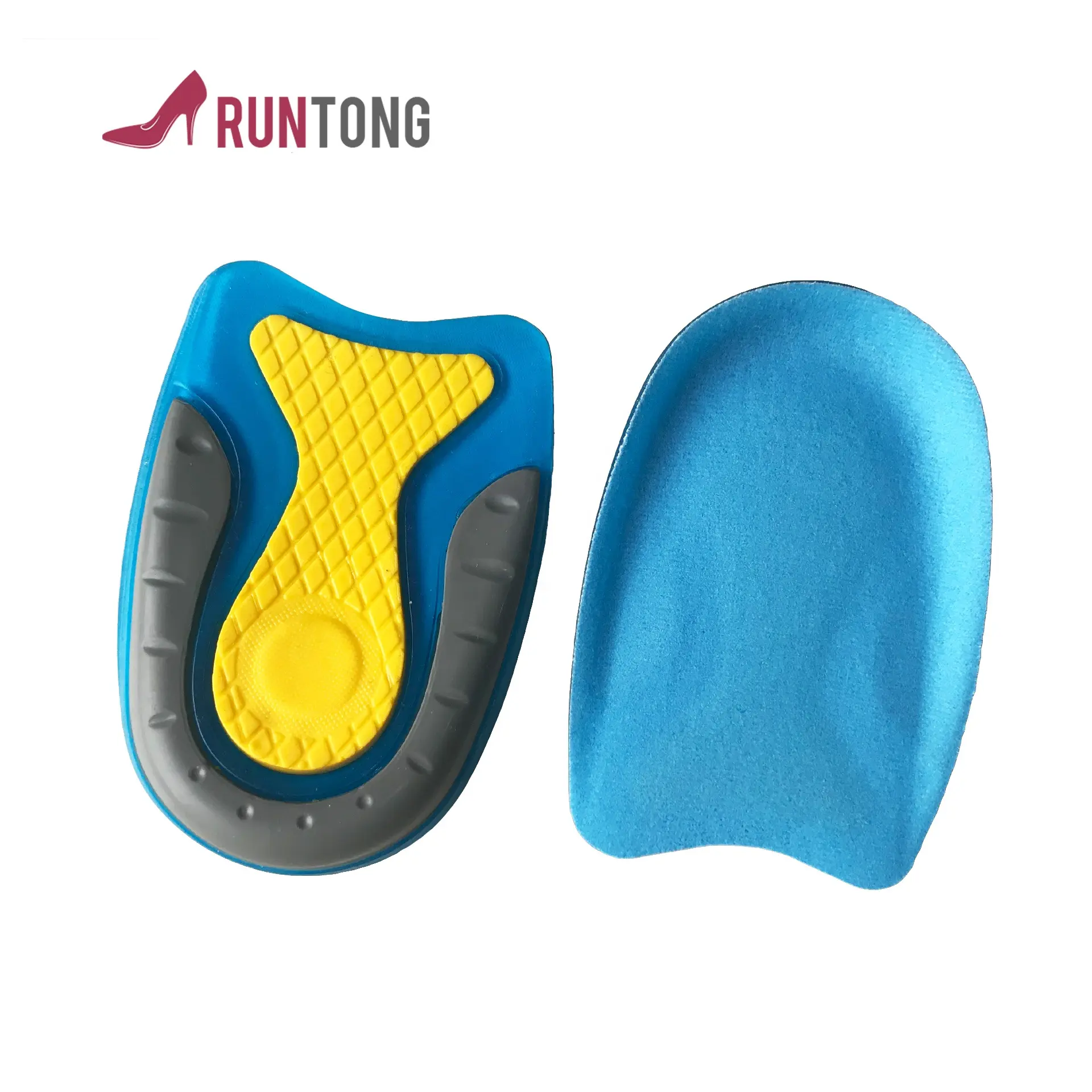 100% pure silicone height increase heel cushion cooling insoles