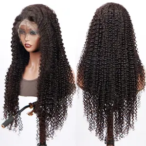 Glueless Full Hd Lace Wigs For Black Women Kinky Curl Front Wigs Raw Brazilian Human Hair Hd Lace Frontal Wigs Human Hair