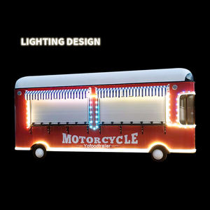 Entièrement équipé Mobile Air Stream Traiteur Bubble Tea Fast Food Voiture Pizza Café Win Bar Alimentaire Remorque Bus Camion avec lumière - Product Image 1