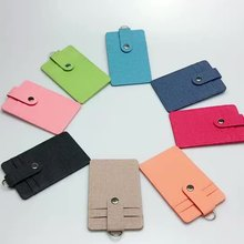 Custom LOGO Stamping Pu Leather Id Card Holder <b>Lanyard</b> Name Badge Employee Id Work Card With <b>Lanyard</b> - Product Image 5