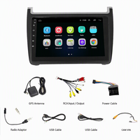 Autoradio Android 15 pour VW Polo 2011-2016 avec écran OLED, navigation GPS, lecteur multimédia, CarPlay, Android Auto, unité centrale stéréo