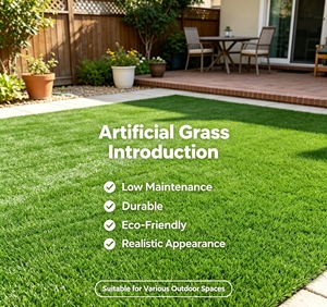 Gazon artificiel de qualité commerciale - Gazon synthétique court et durable pour l'aménagement extérieur et les projets publics - Product Image 4